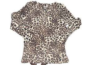 Oinsen Leopard Print Long Sleeve Top